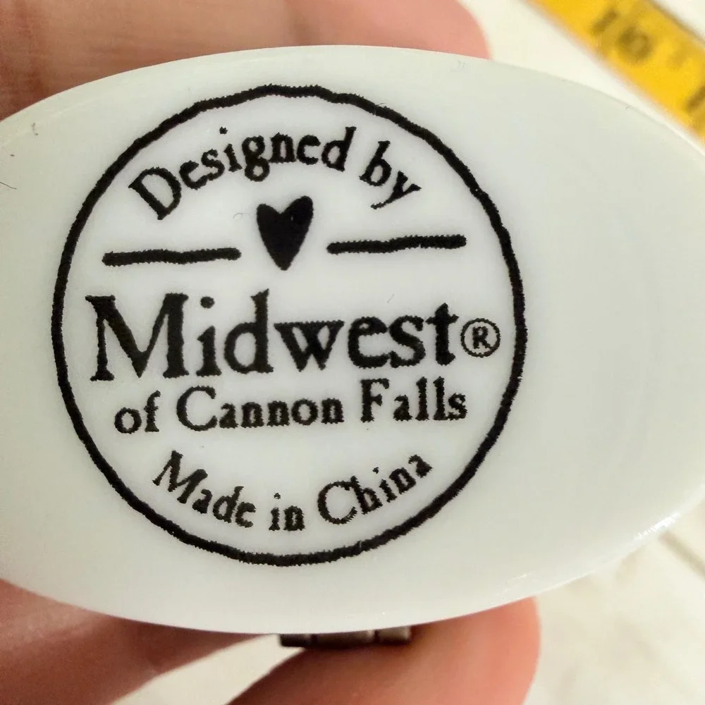Vintage Midwest of Cannon Falls Trinket Box Blue Sailboat Nautical Porcelain